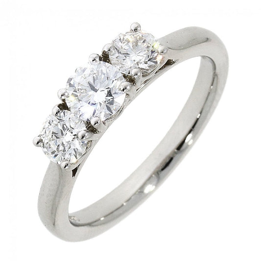 Platinum Trilogy Three Stone Diamond Engagement Ring 1.0ct