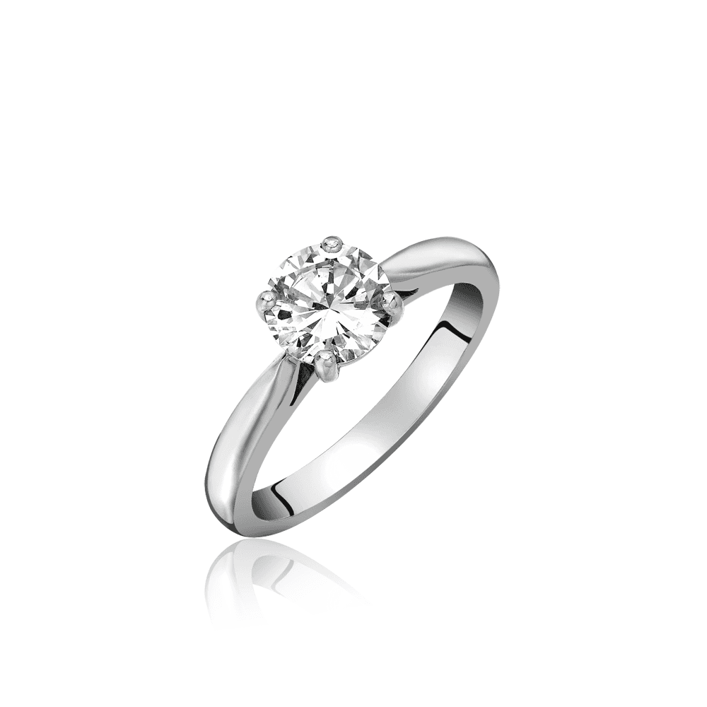 Platinum Single Stone Diamond Solitaire Engagement Ring 0.26ct