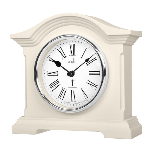 Radio Controlled Cream Coloured Mantle Clock 77162