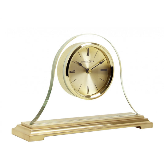 Gold Finish Battery Quartz Napoleon Mantlel Clock 03150