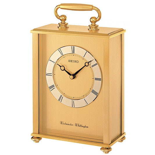 Brass Carriage Clock Westminster Chime Height 25cm QHJ201G