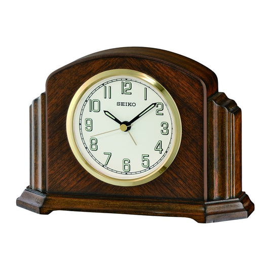 Wooden Seiko Quartz Mantel Clock QXE043B