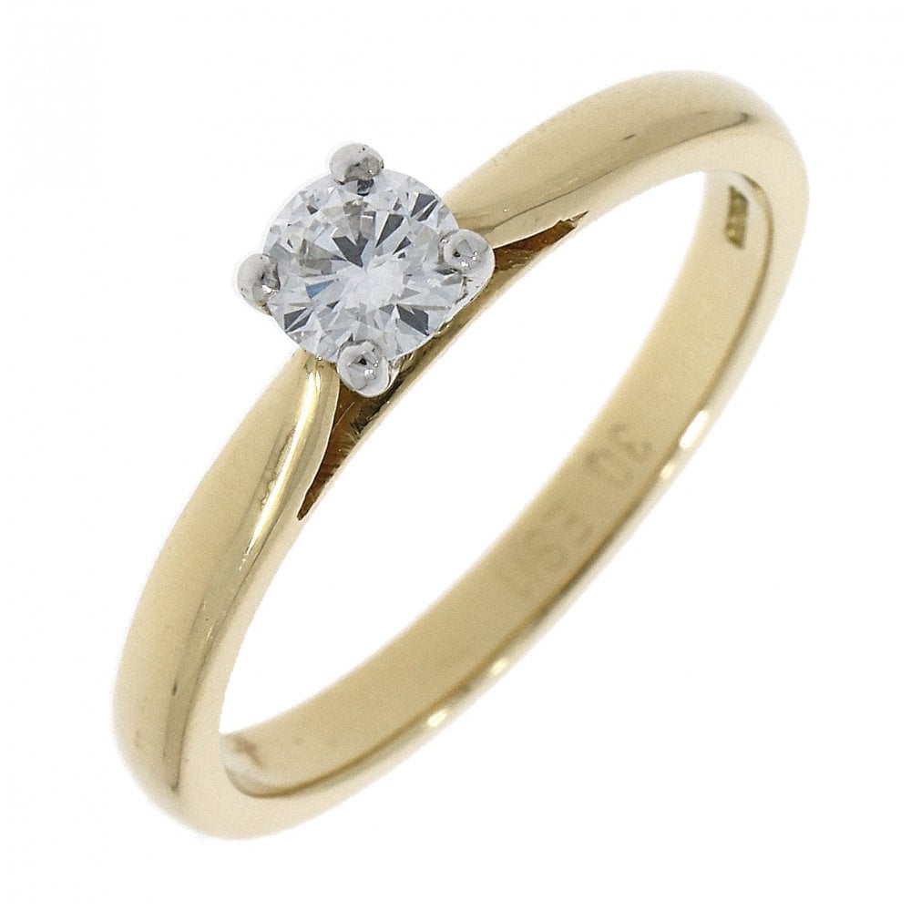 18ct & Platinum Certificated Diamond Solitaire Engagement Ring
