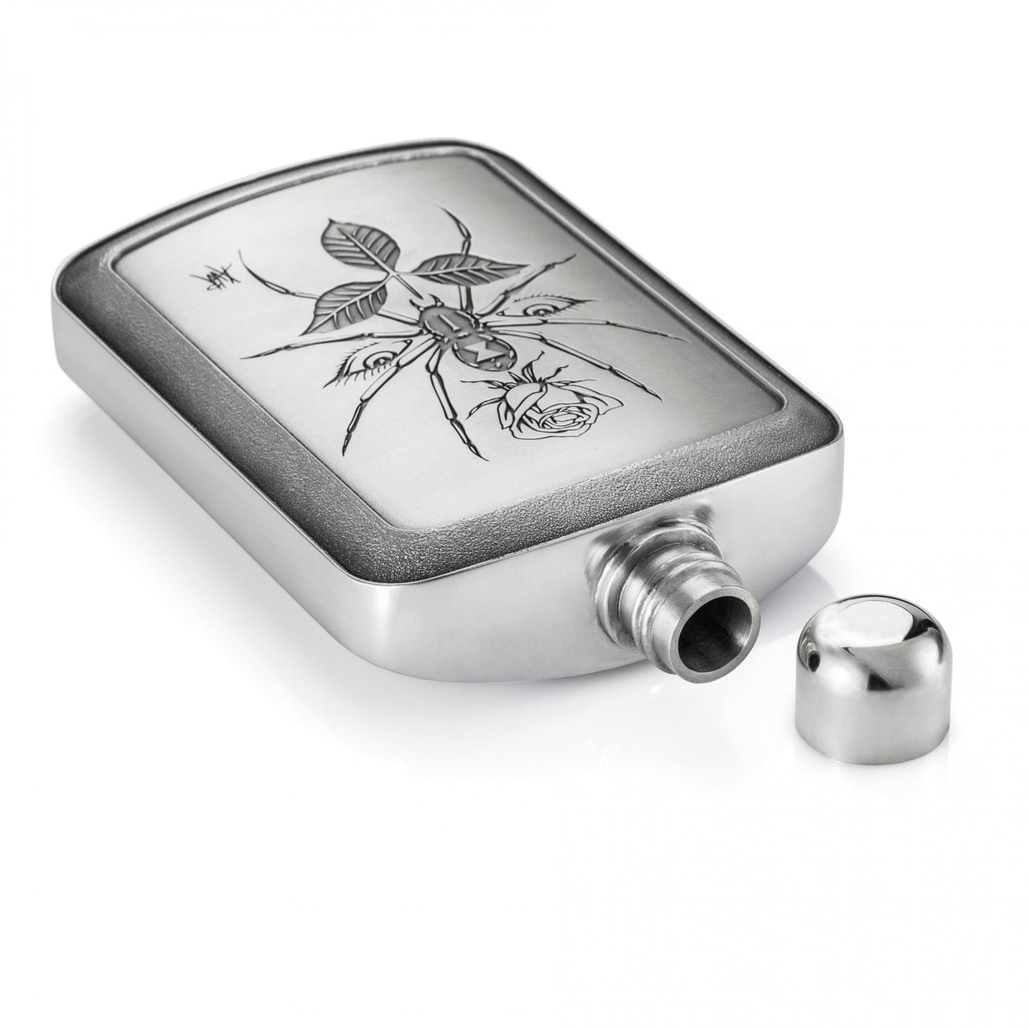 Royal Selangor Limited Edition VU Noir Spider Hip Flask 012714