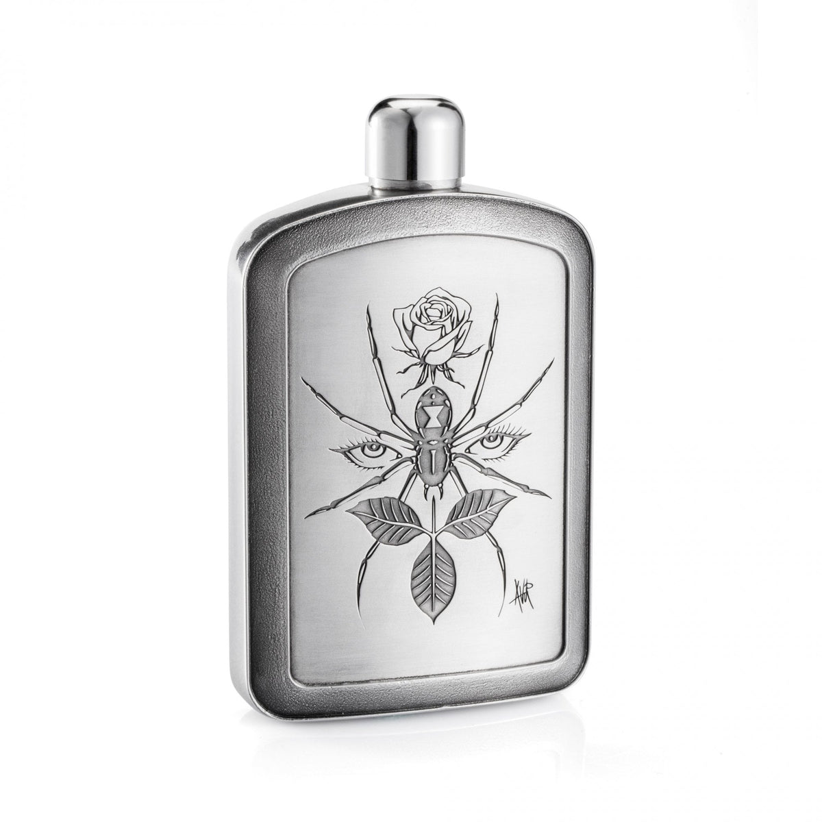Royal Selangor Limited Edition VU Noir Spider Hip Flask 012714