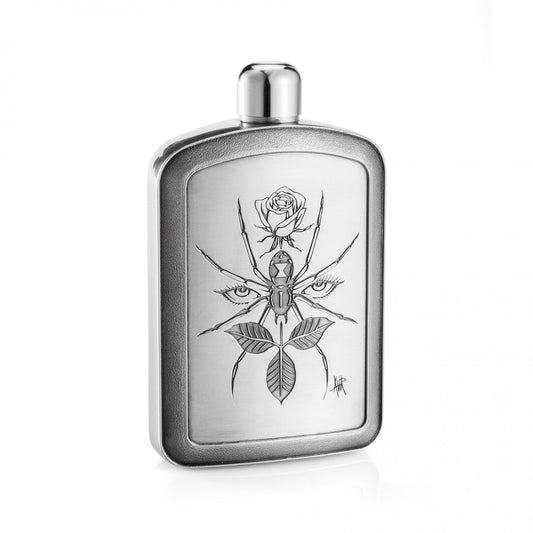 Royal Selangor Limited Edition VU Noir Spider Hip Flask 012714