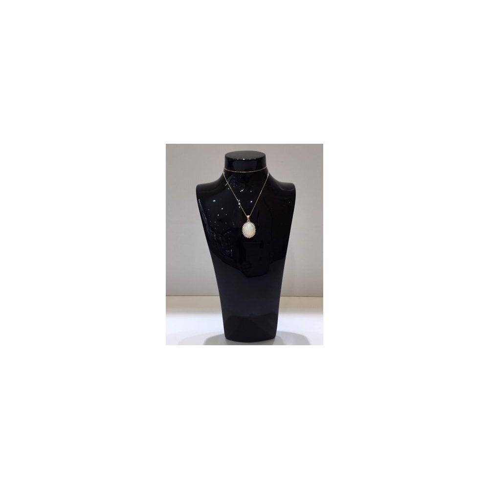 9ct Gold Opal and Diamond Pendant