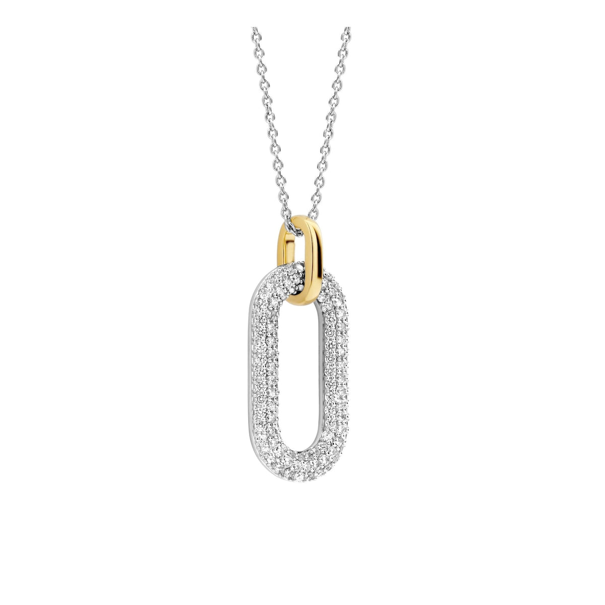 Ti Sento Milano Sterling Silver CZ Necklace 3964ZY