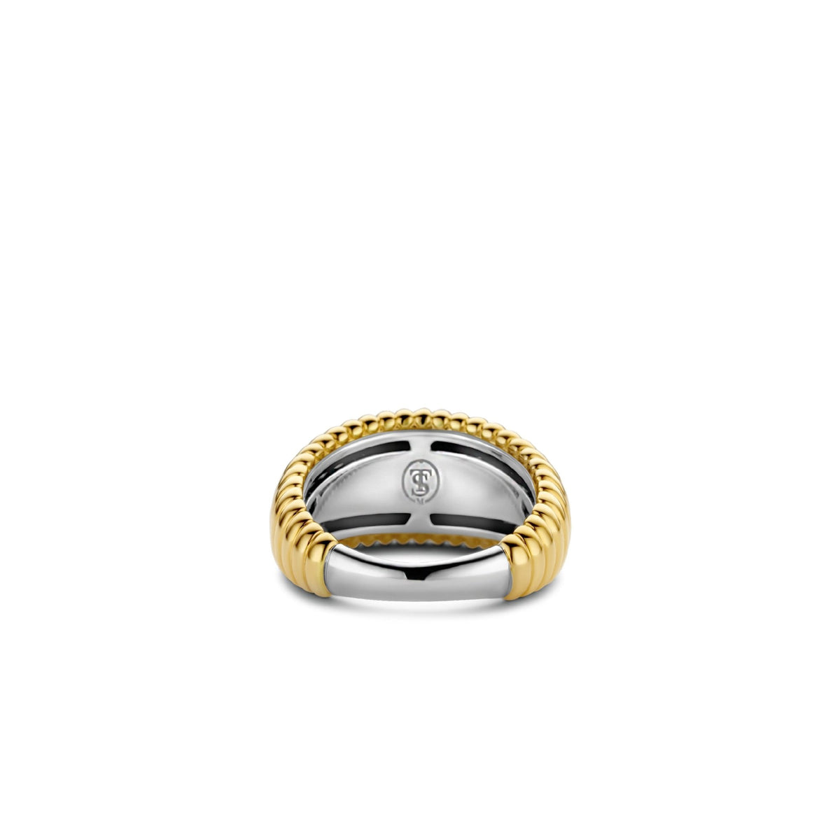 Ti Sento Milano Sterling Silver Gold Finished Ring 12217SY