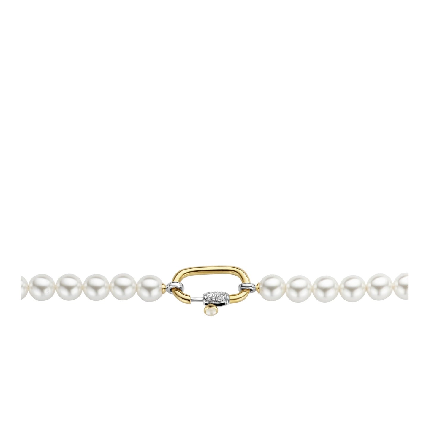 Ti Sento Milano Sterling Silver Simulated Pearl Necklace 3967PW