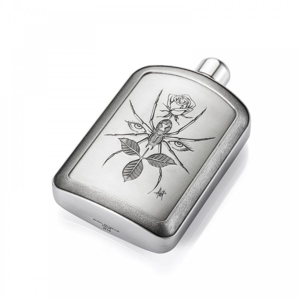 Royal Selangor Limited Edition VU Noir Spider Hip Flask 012714