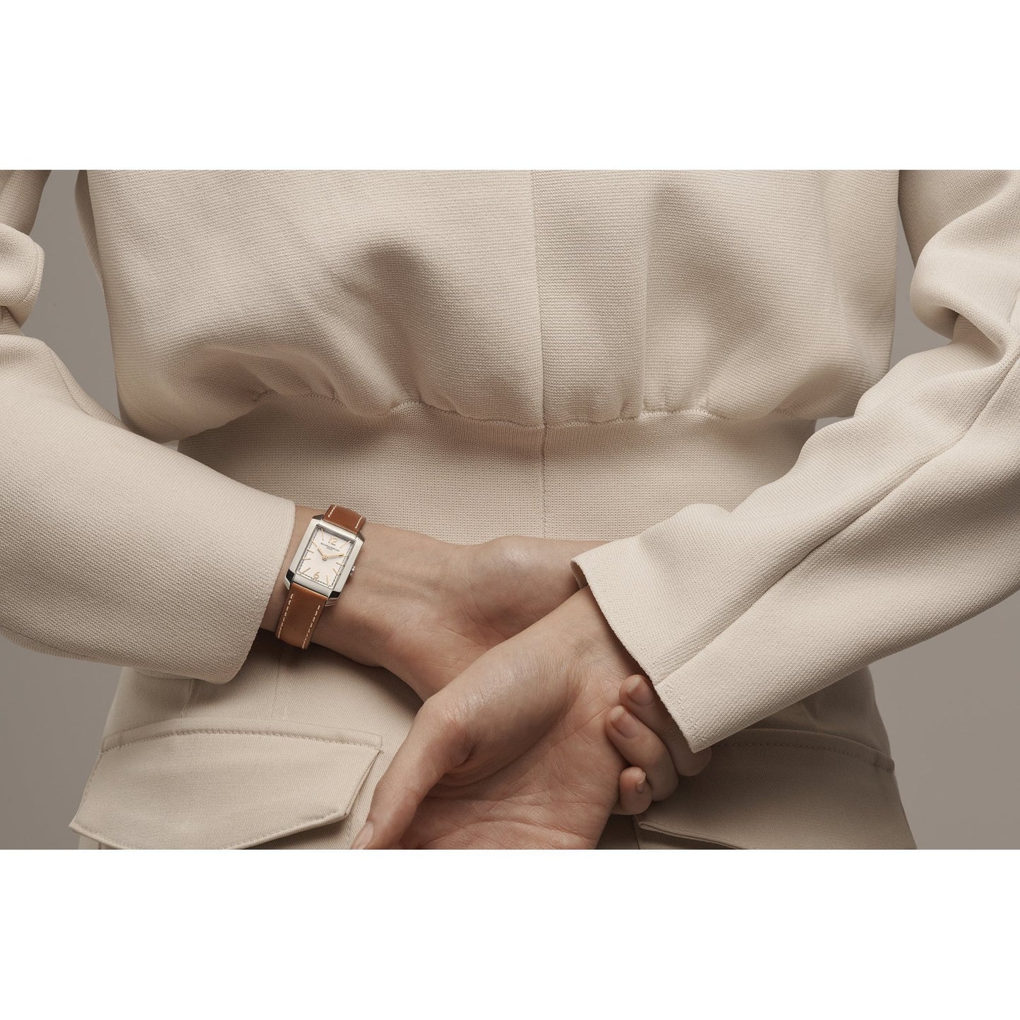 Ladies Stainless Steel Quartz Watch on Strap Hampton 10472