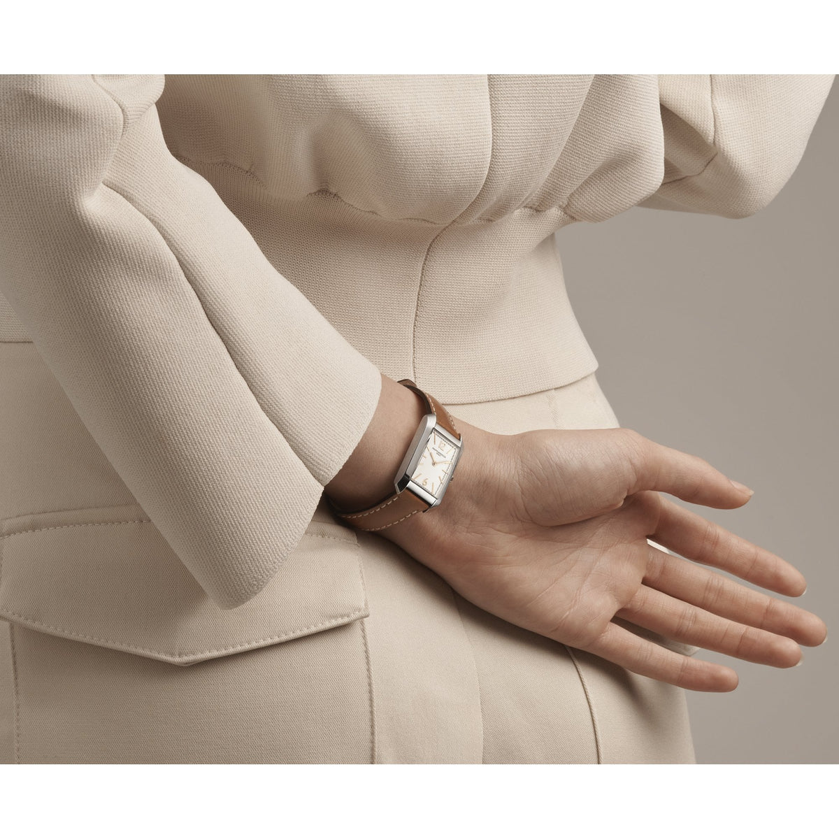Ladies Stainless Steel Quartz Watch on Strap Hampton 10472