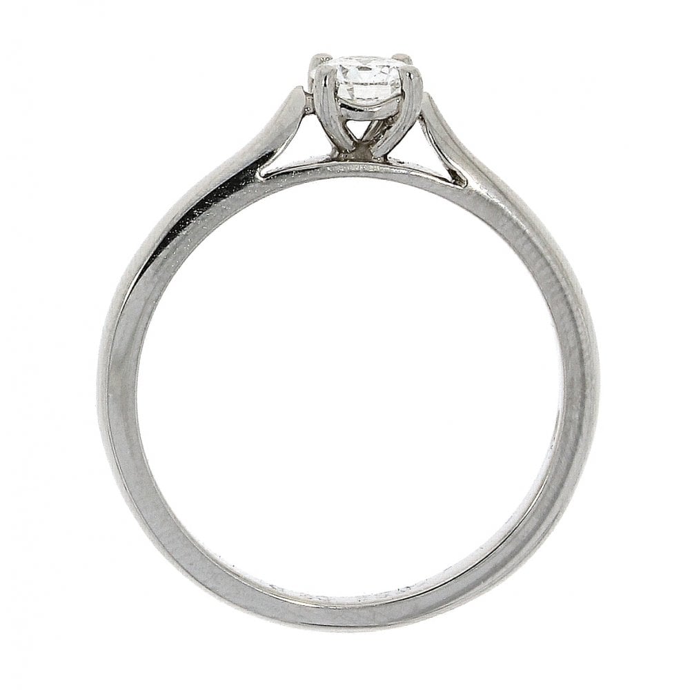 Platinum Single Stone Diamond Solitaire Engagement Ring 0.26ct