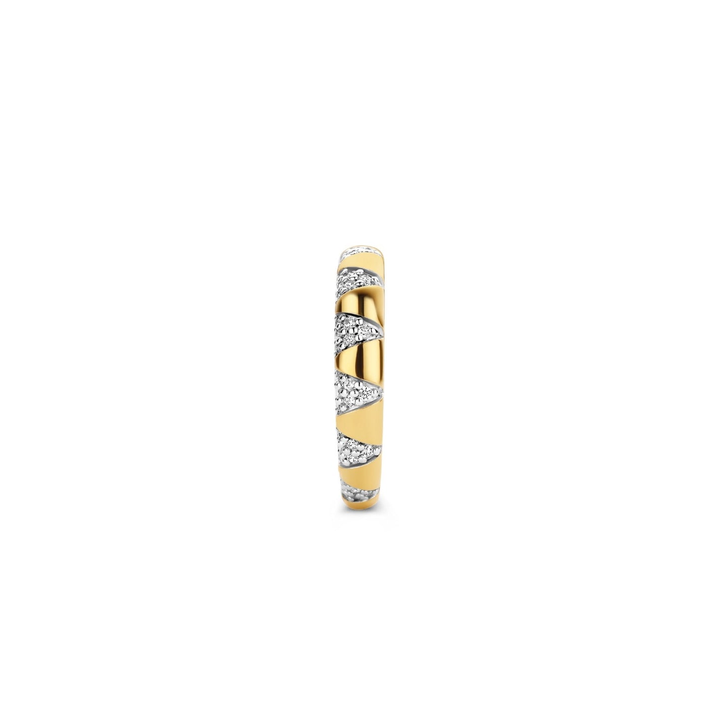 Ti Sento Milano Gold Finished CZ Ring 12216ZY