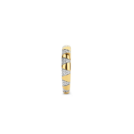 Ti Sento Milano Gold Finished CZ Ring 12216ZY