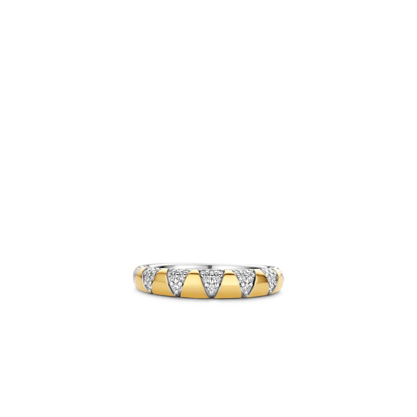 Ti Sento Milano Gold Finished CZ Ring 12216ZY