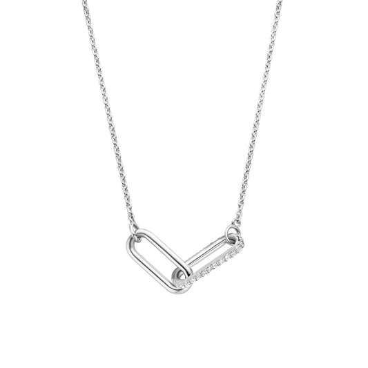 Ti Sento Milano Sterling Silver CZ Necklace 3966ZI
