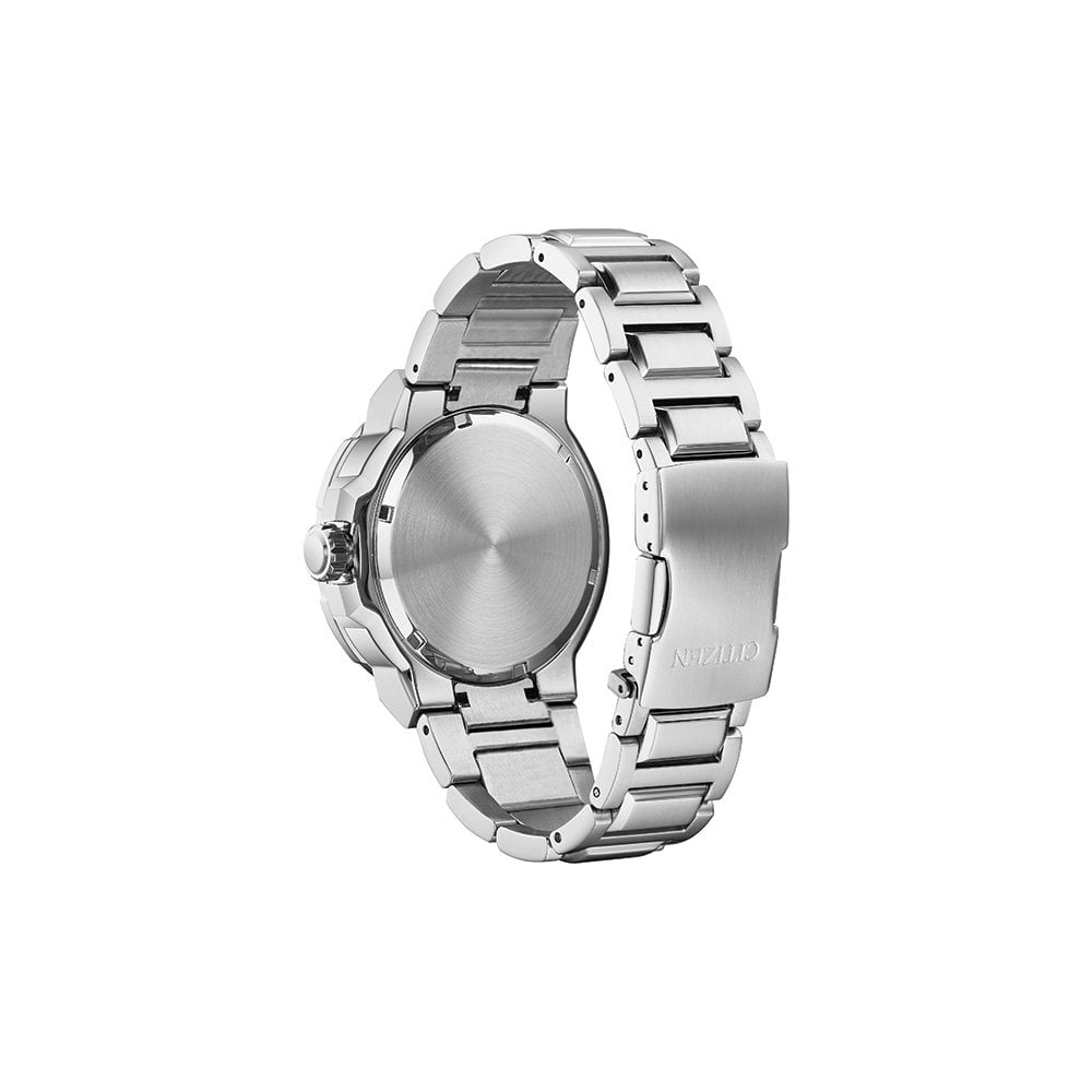 Gents Steel Citizen Eco-Drive Watch 200m AW1428-53X