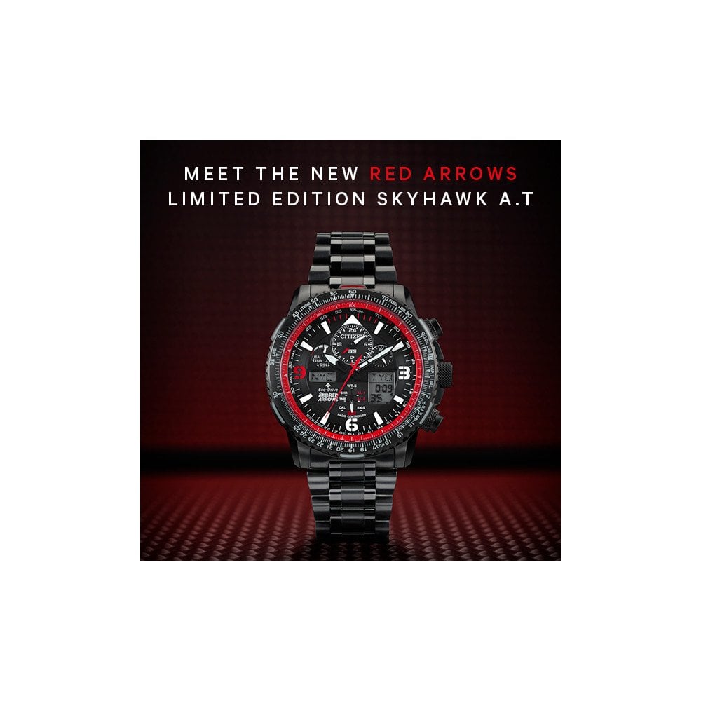 Citizen Red Arrows Skyhawk Atomic Time Bracelet Watch JY8087-51E