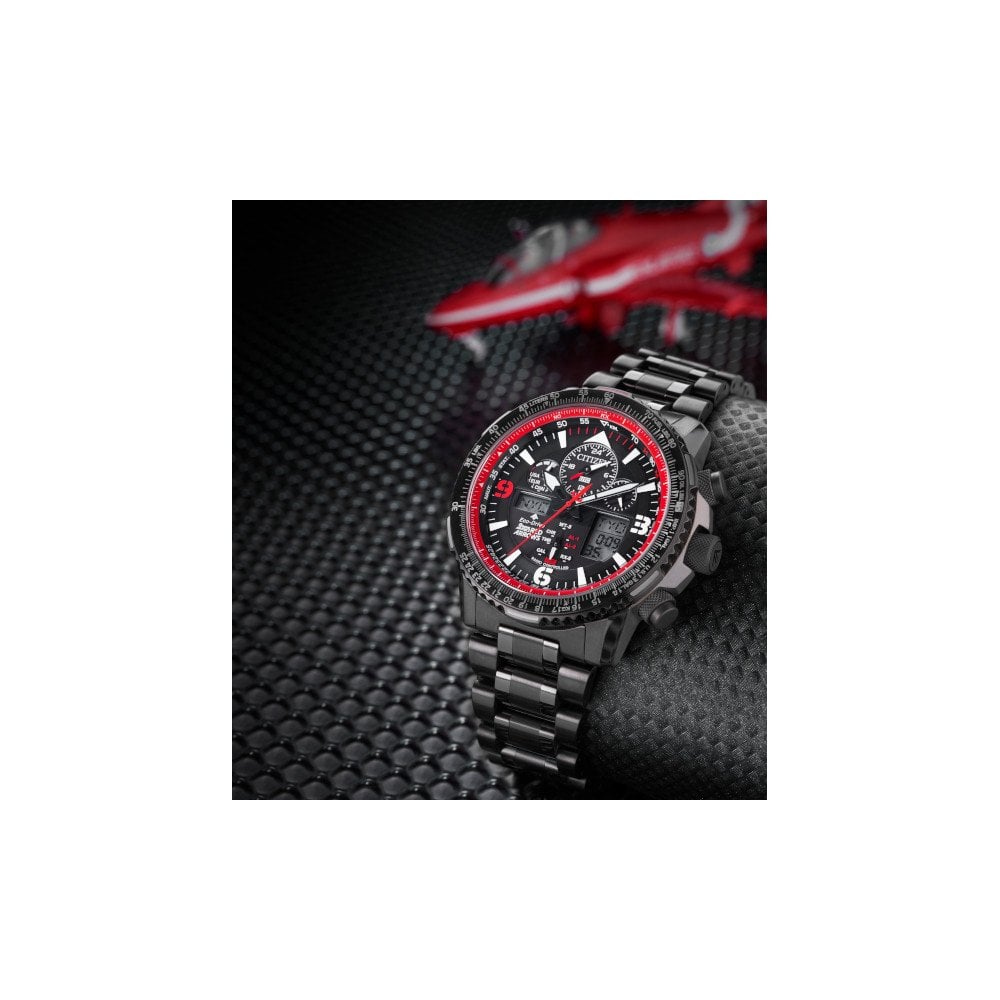Citizen Red Arrows Skyhawk Atomic Time Bracelet Watch JY8087-51E