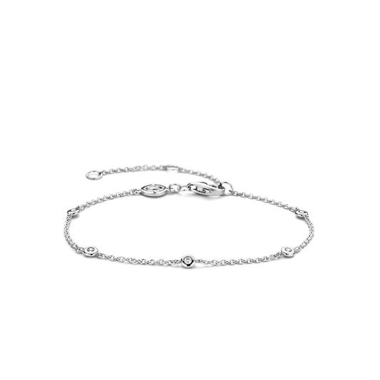 Ti Sento Milano Sterling Silver Cubic Zirconia Bracelet 2974ZI