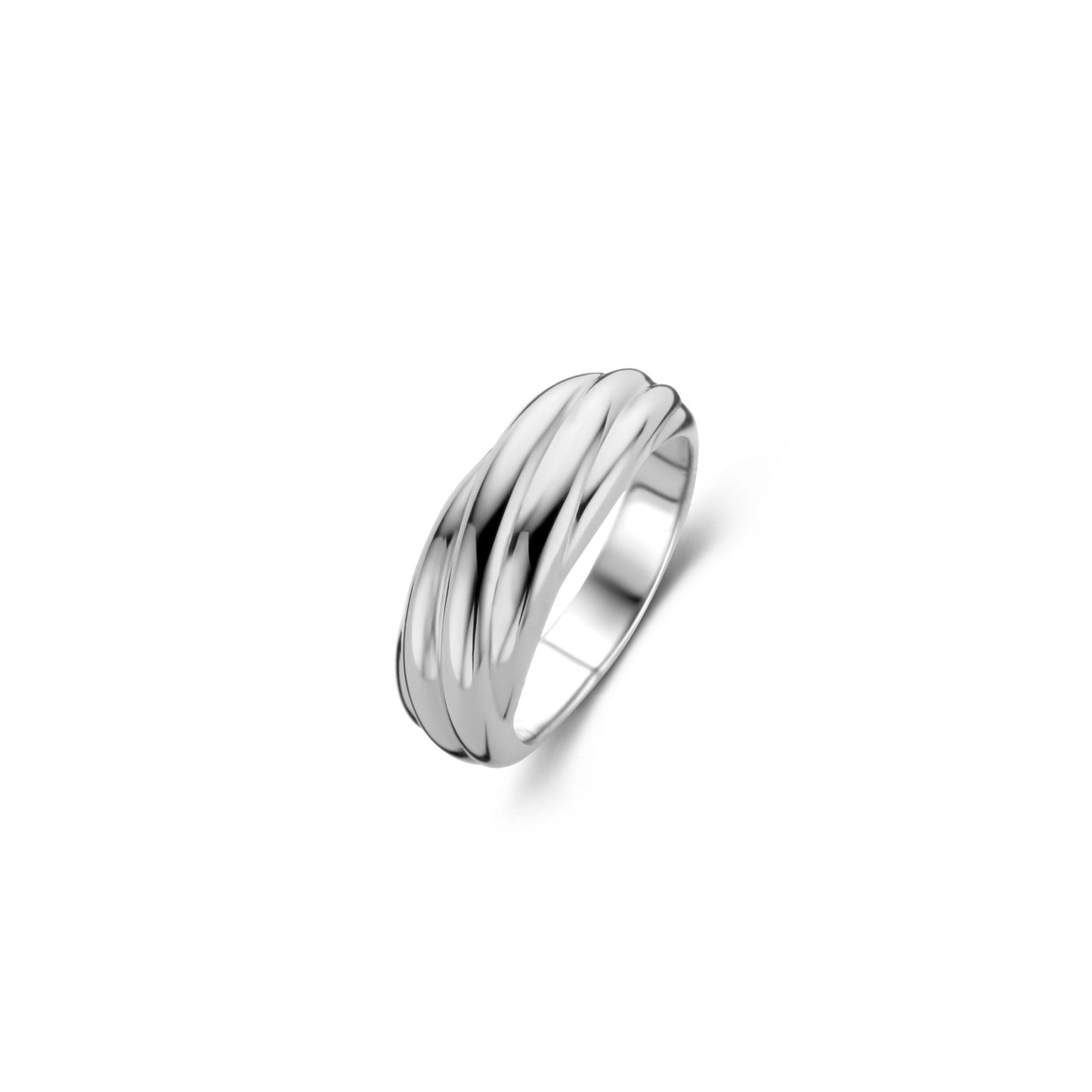 Ti Sento Milano Sterling Silver Twisted Ring 12239SI/54