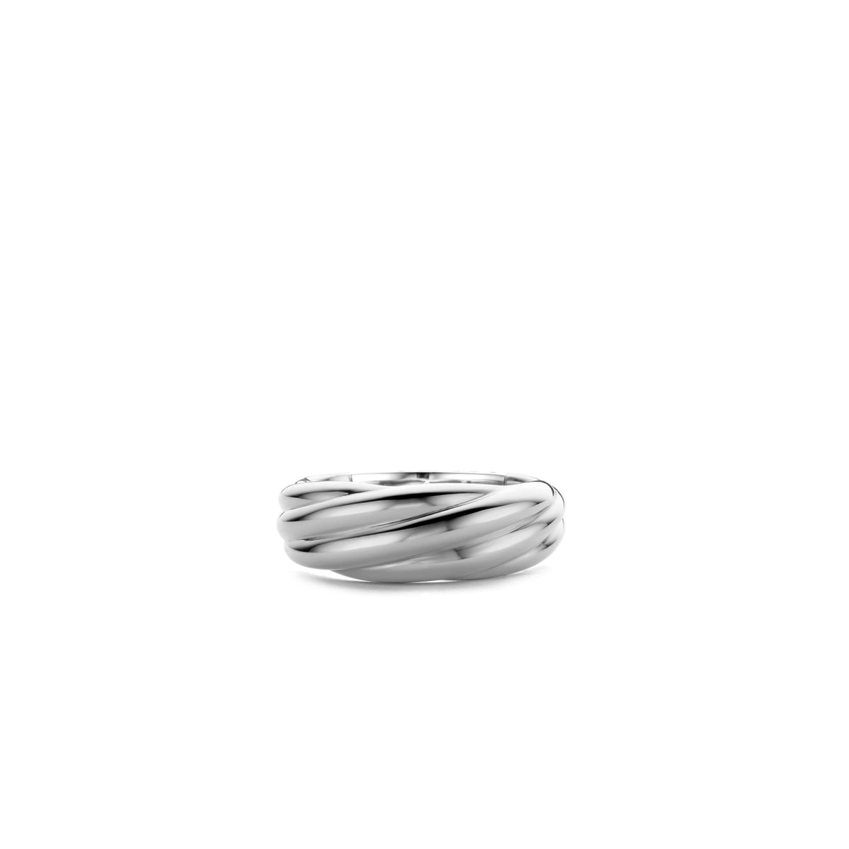 Ti Sento Milano Sterling Silver Twisted Ring 12239SI/54