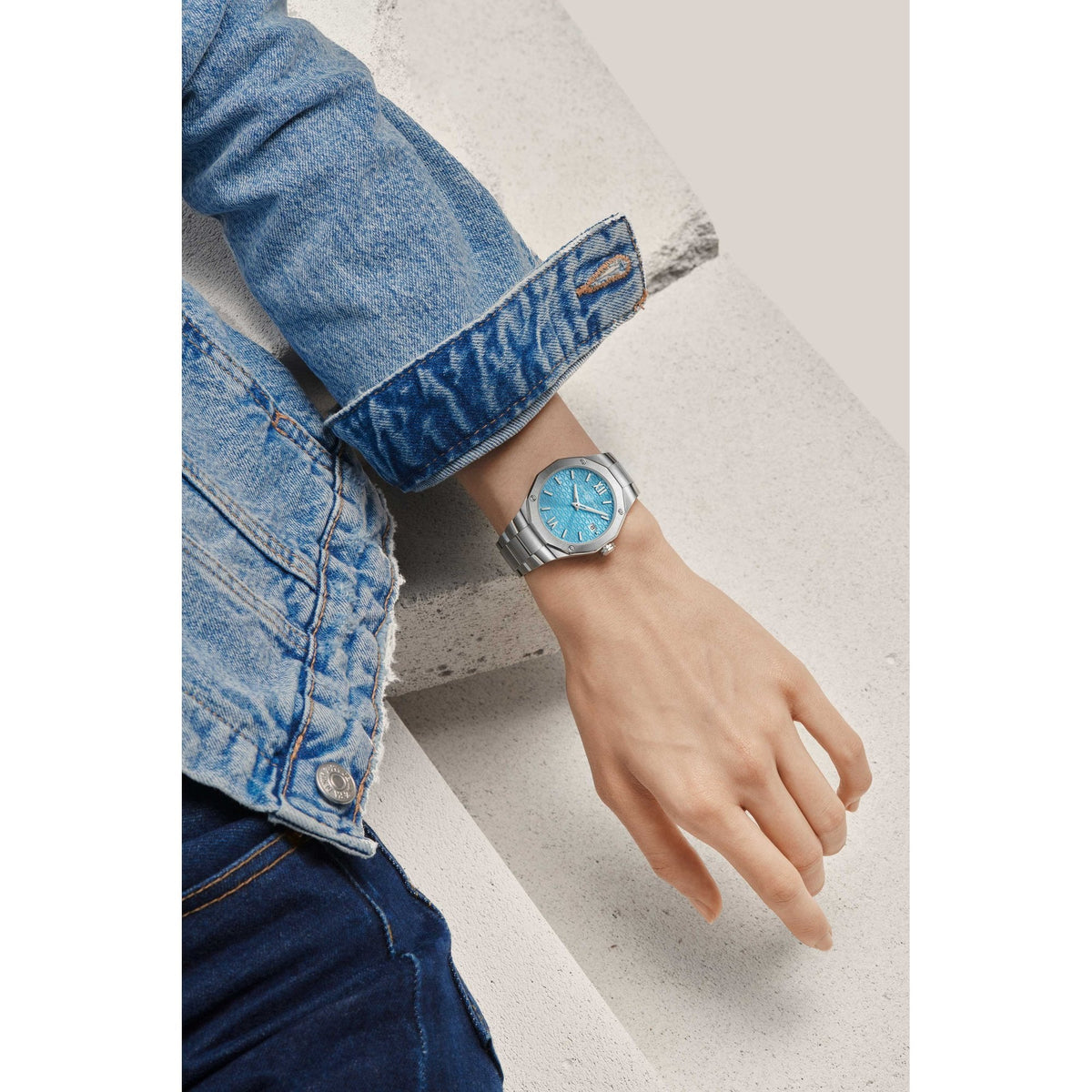 Ladies Steel Quartz Watch on Bracelet with Date Riviera 10612