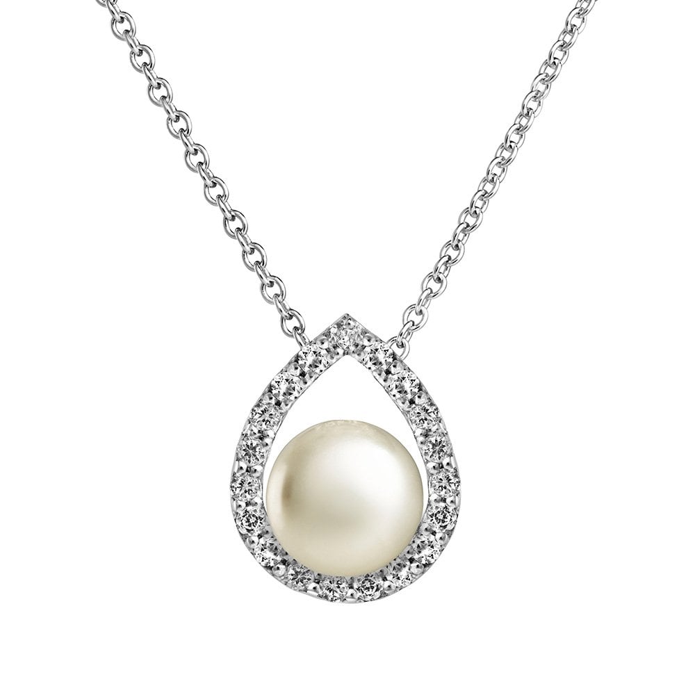 Jersey Pearl Sterling Silver Amberley Pearl Pendant 1834574