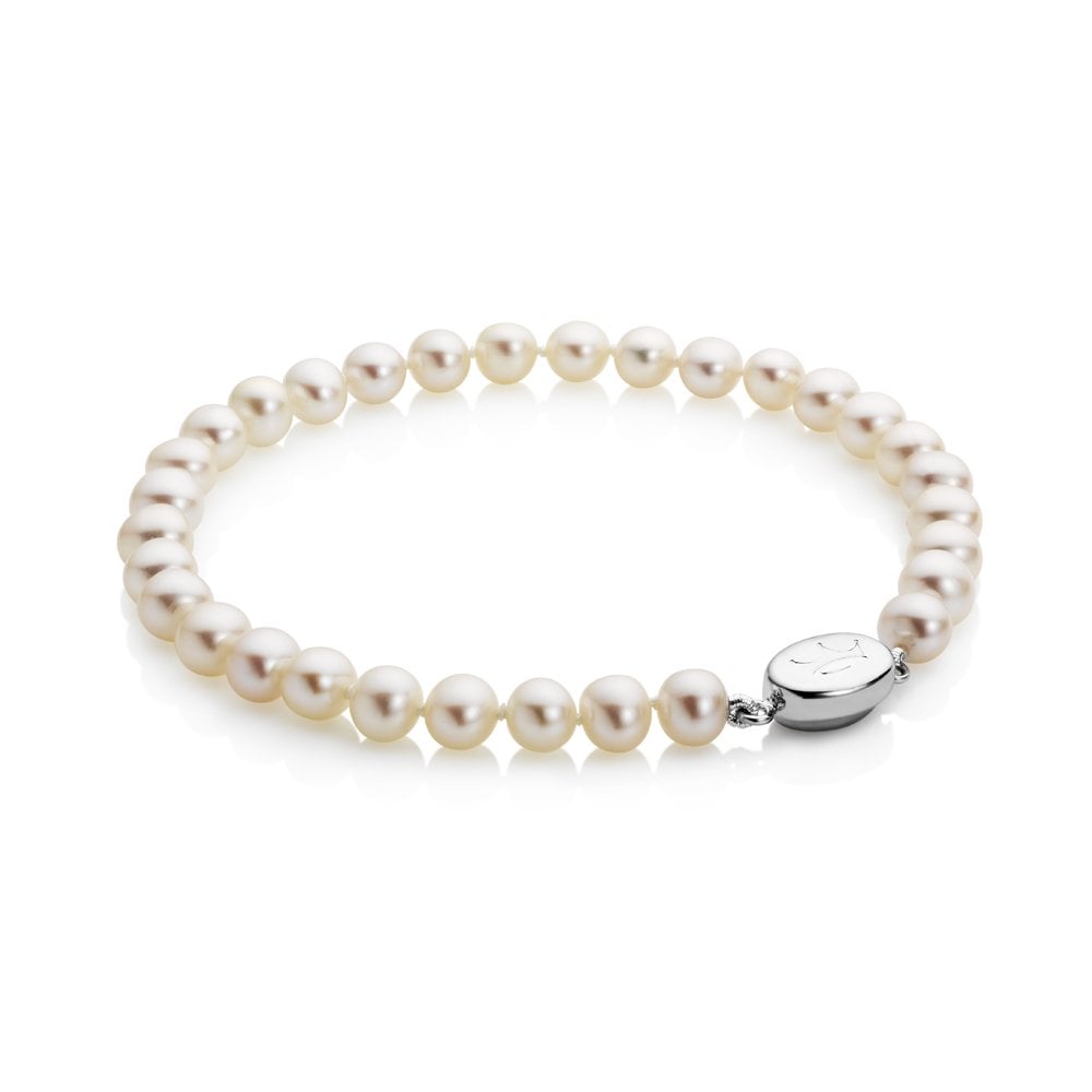 Sterling Silver Classic Freshwater Pearl Bracelet 1520231