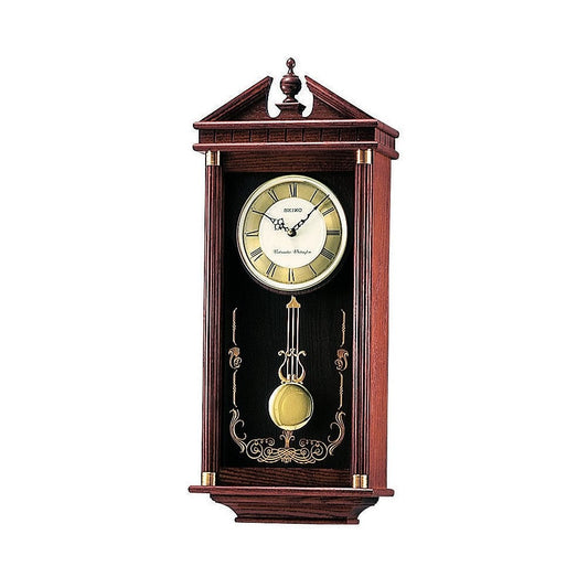 Dark Wooden Westminster Chime Pendulum Wall Clock QXH107B