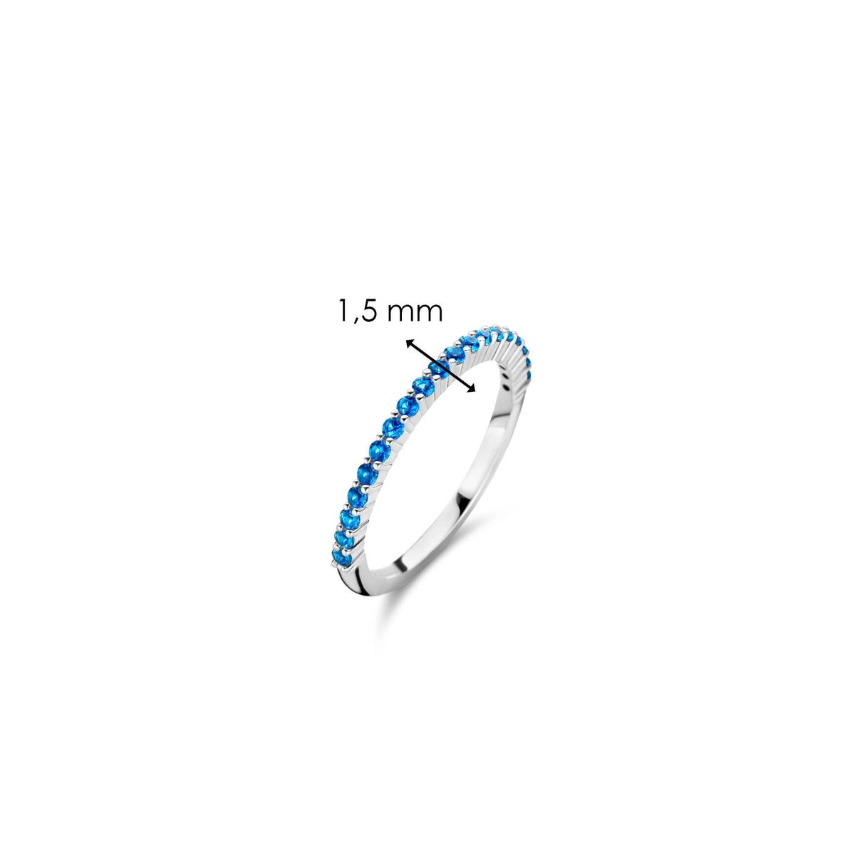 Ti Sennto Sterling Silver Lapis Blue Stone Ring 12268DB