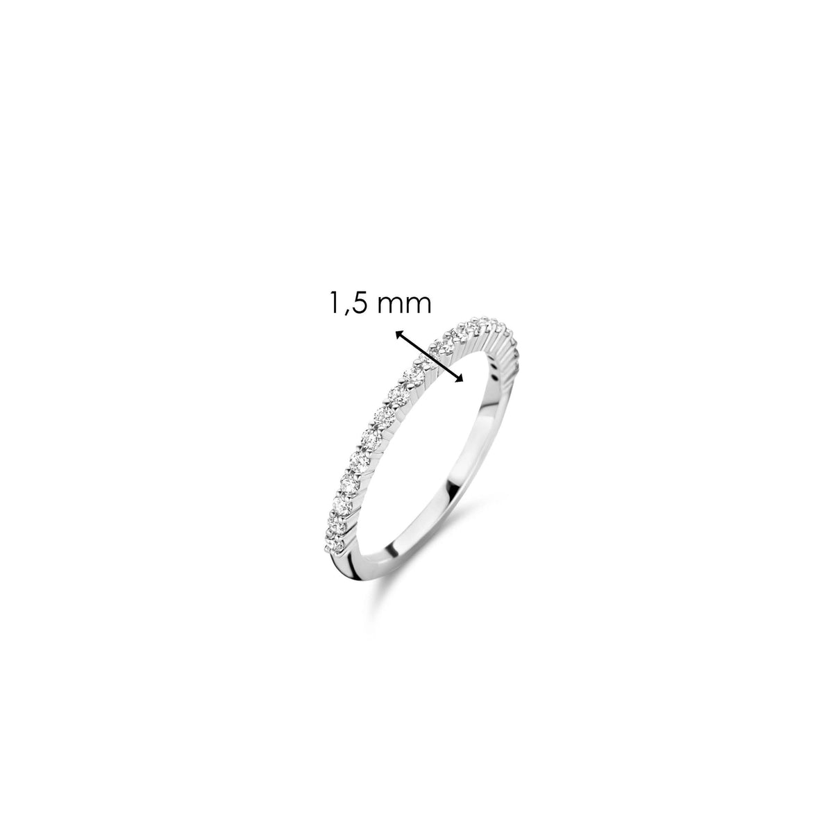 Ti Sento Sterling Silver CZ Ring 12268ZI
