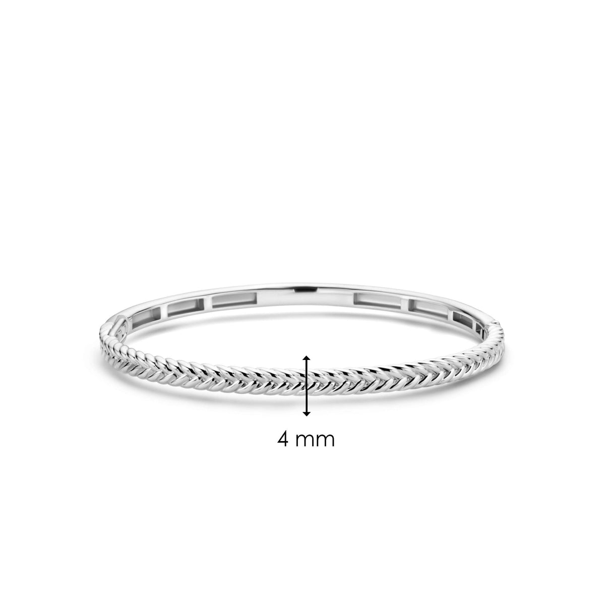 Ti Sento Sterling Silver Braided Bangle 2992SI
