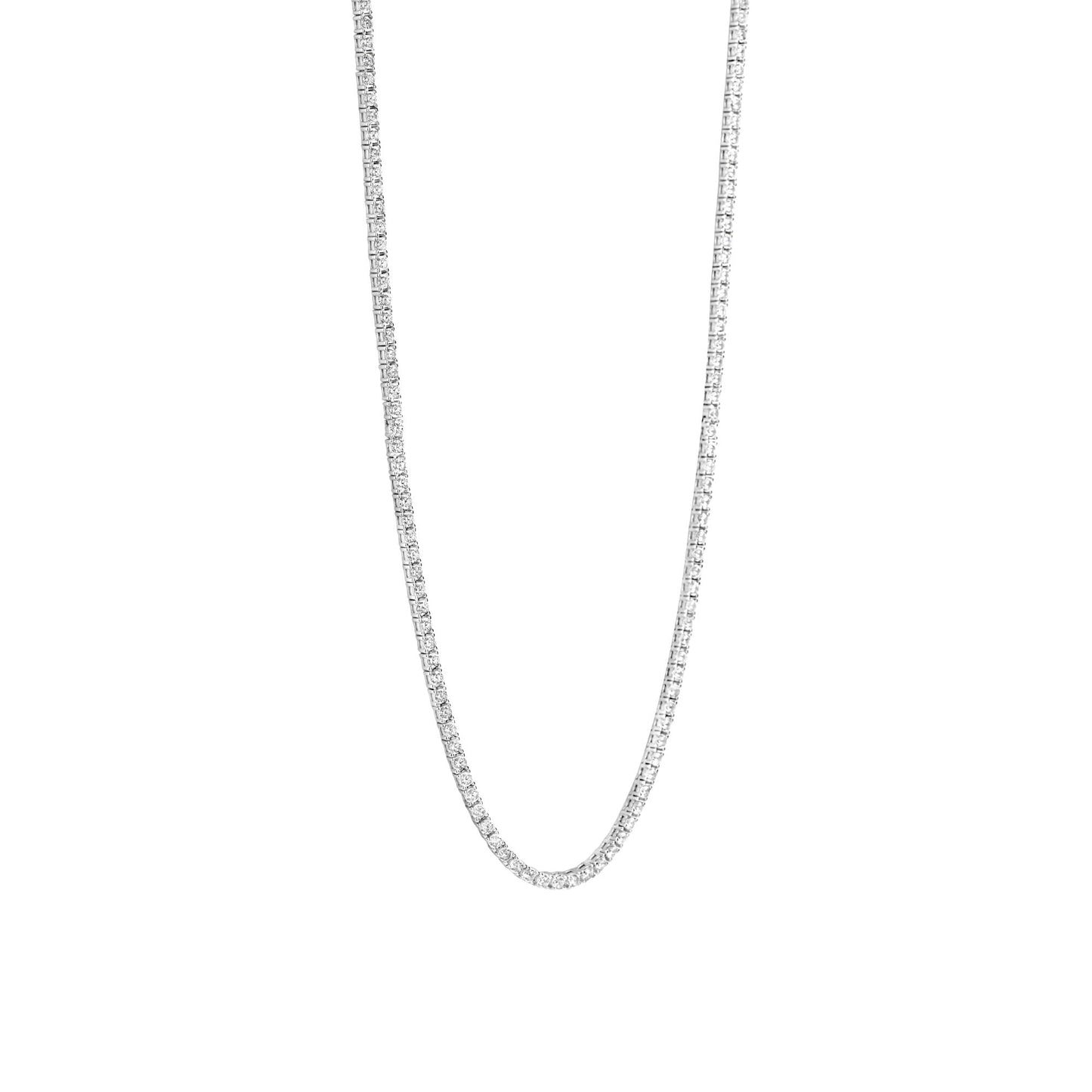 Ti Sento Sterling Silver CZ Necklace 3992ZI