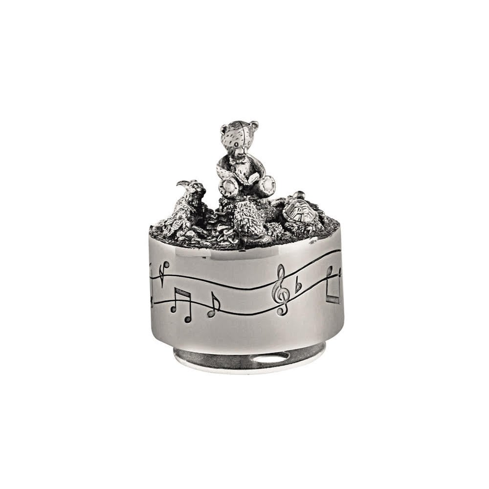 Pewter Music Carousel Teddy Bears Picnic 'Friends' 016432R