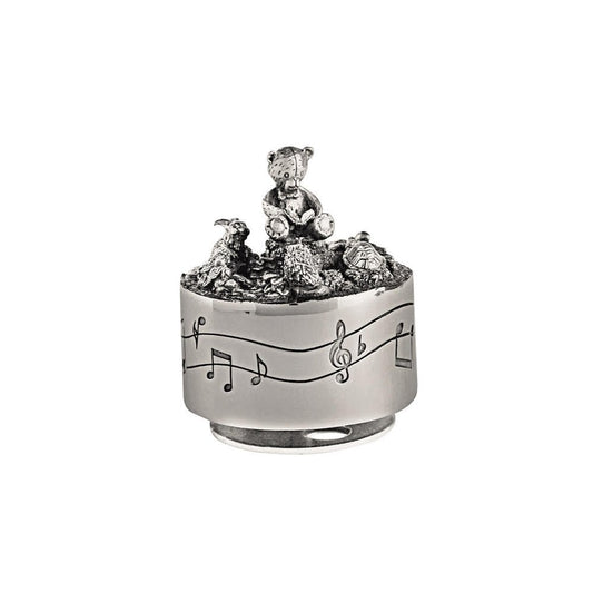 Pewter Music Carousel Teddy Bears Picnic 'Friends' 016432R