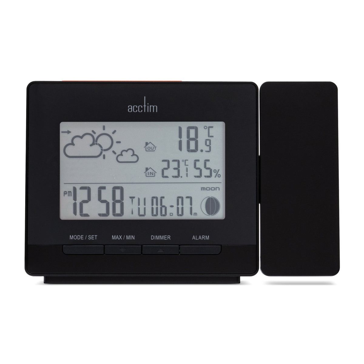 LCD Weather Station Clock - Temperature & Humidity Neige 16183