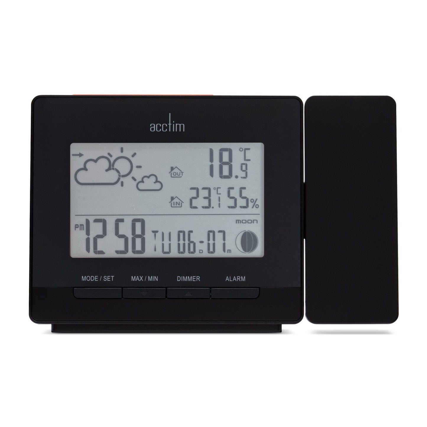 LCD Weather Station Clock - Temperature & Humidity Neige 16183