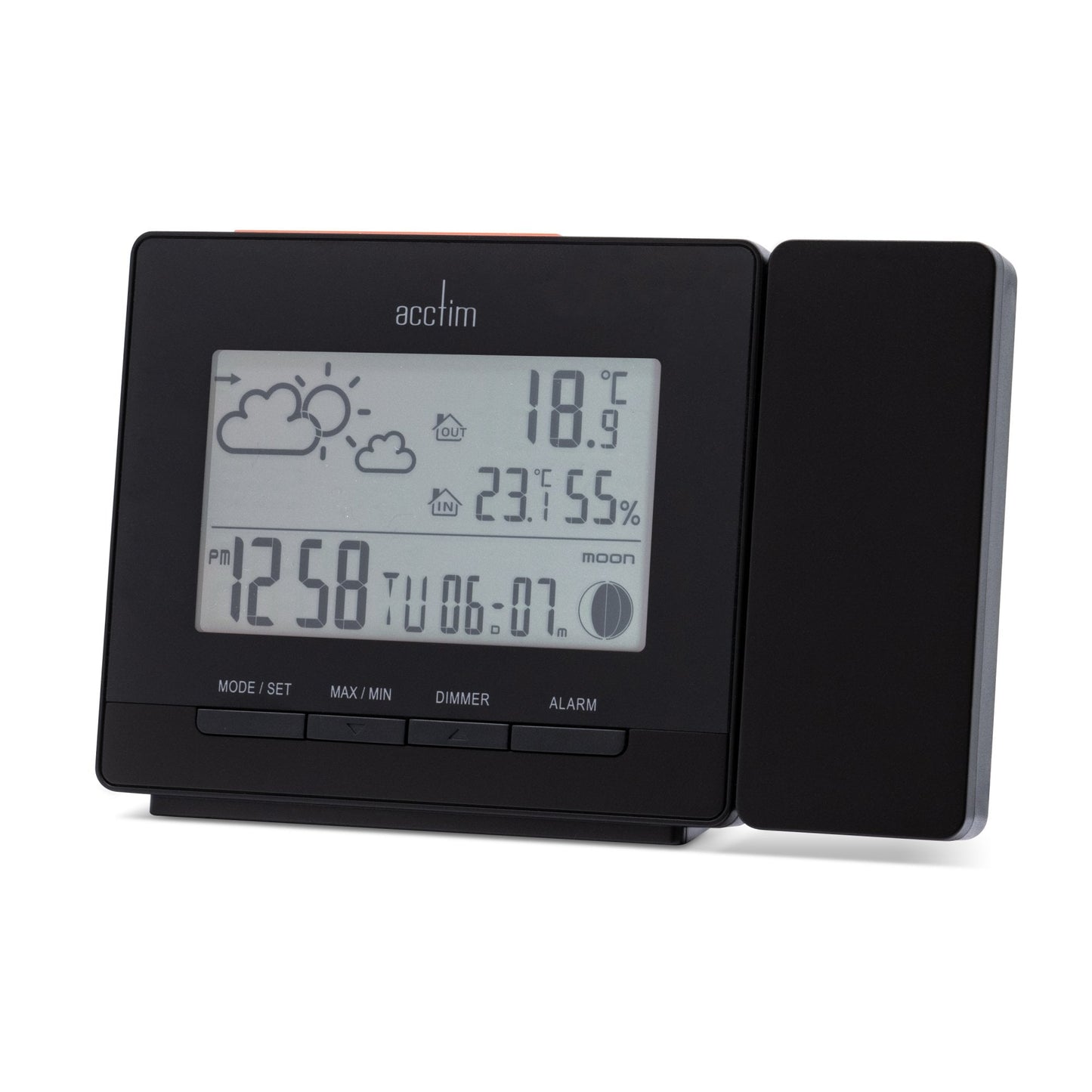 LCD Weather Station Clock - Temperature & Humidity Neige 16183