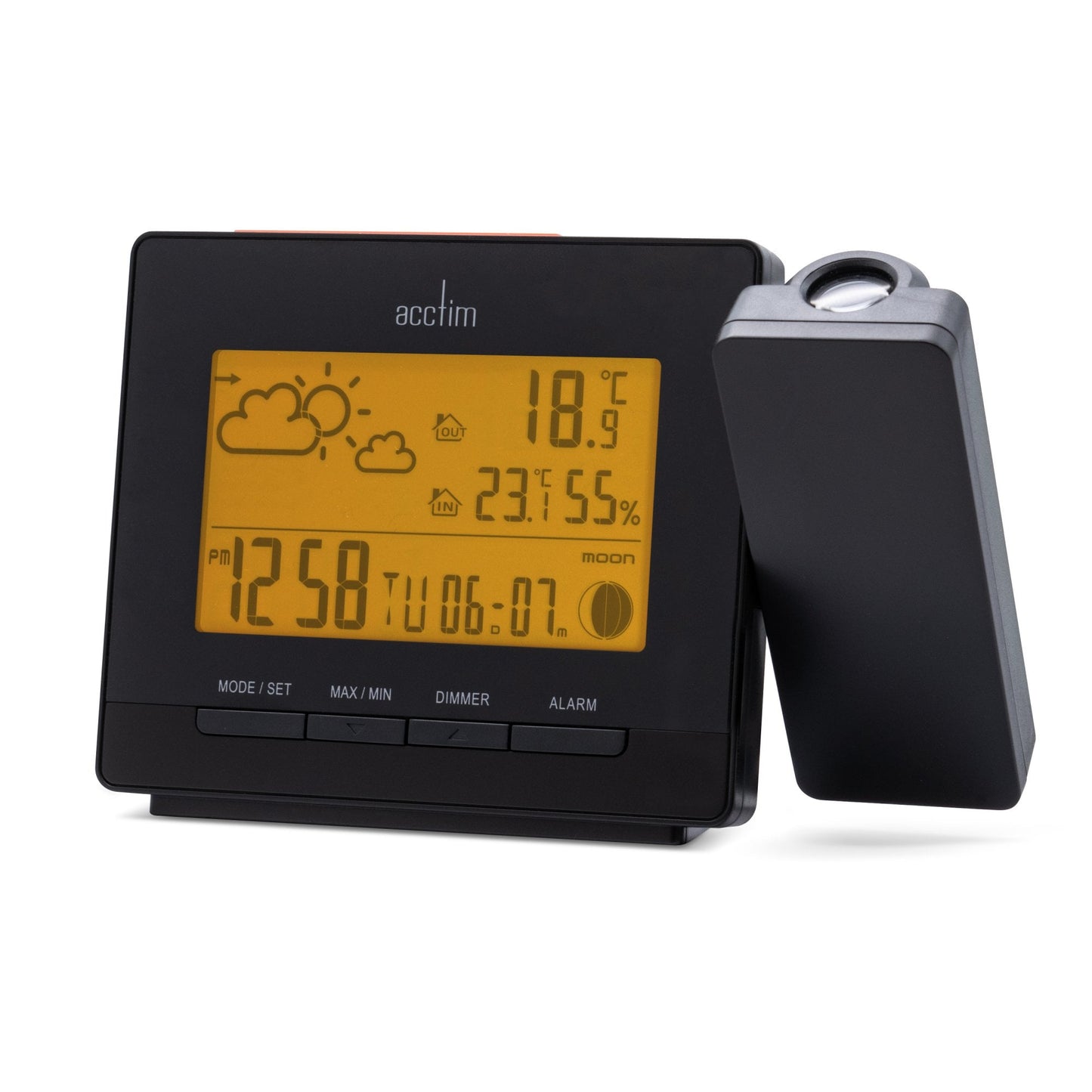 LCD Weather Station Clock - Temperature & Humidity Neige 16183