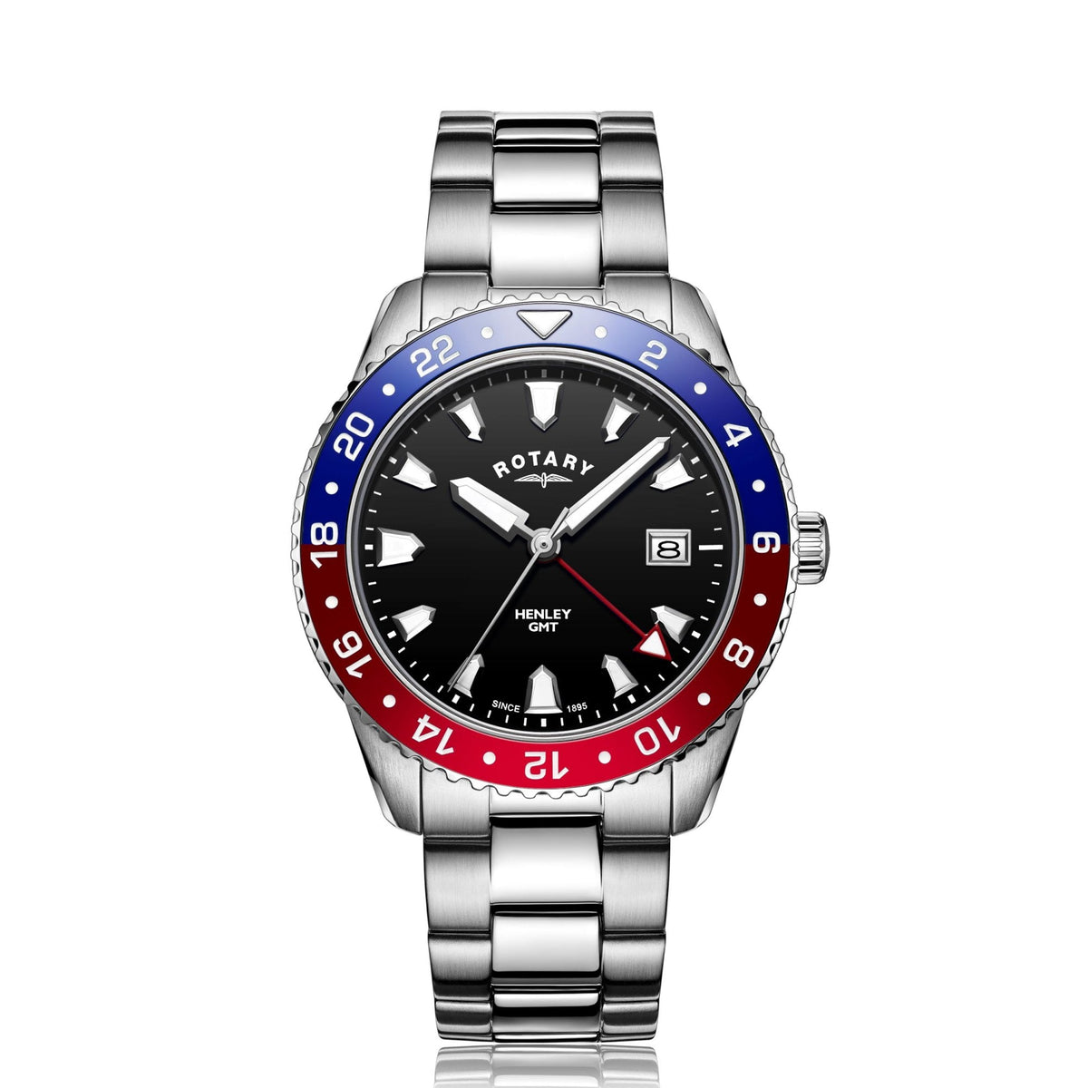 Gents Steel GMT Quartz Watch on Bracelet Henley GB05108/30