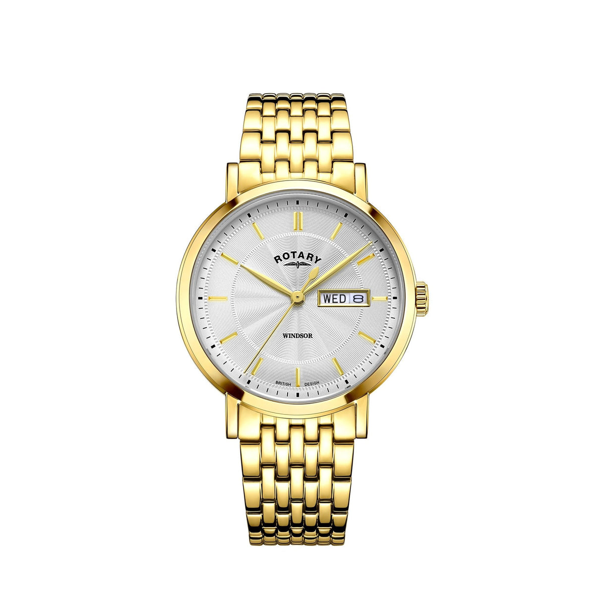 Gents Gold Tone Quartz Watch on Bracelet Windsor GB05423/02