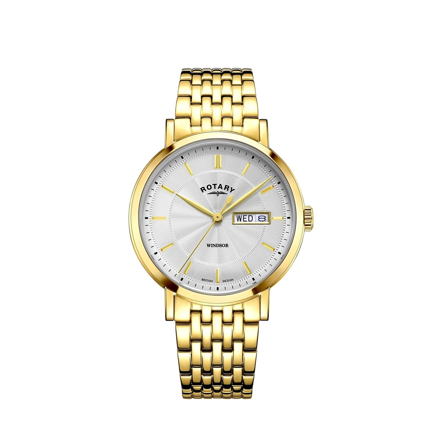 Gents Gold Tone Quartz Watch on Bracelet Windsor GB05423/02