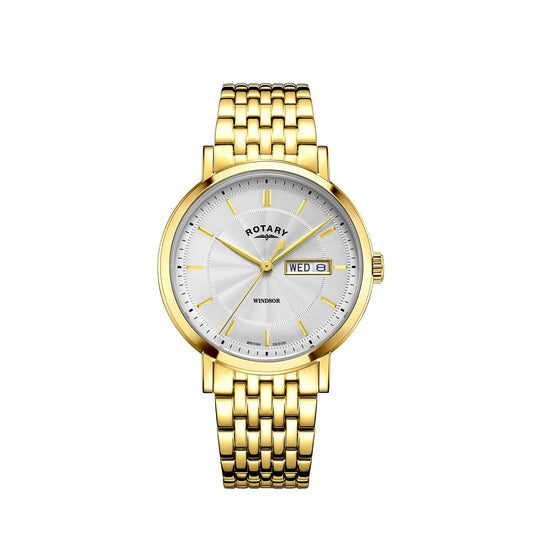 Gents Gold Tone Quartz Watch on Bracelet Windsor GB05423/02