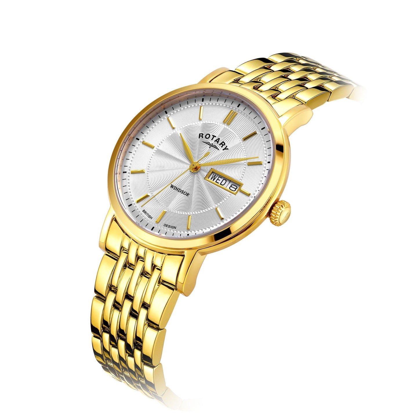 Gents Gold Tone Quartz Watch on Bracelet Windsor GB05423/02