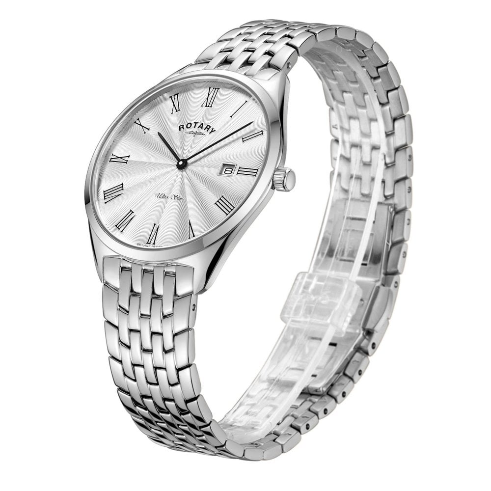 Gents Steel Ultra Slim Watch on Bracelet with Date GB08010/01