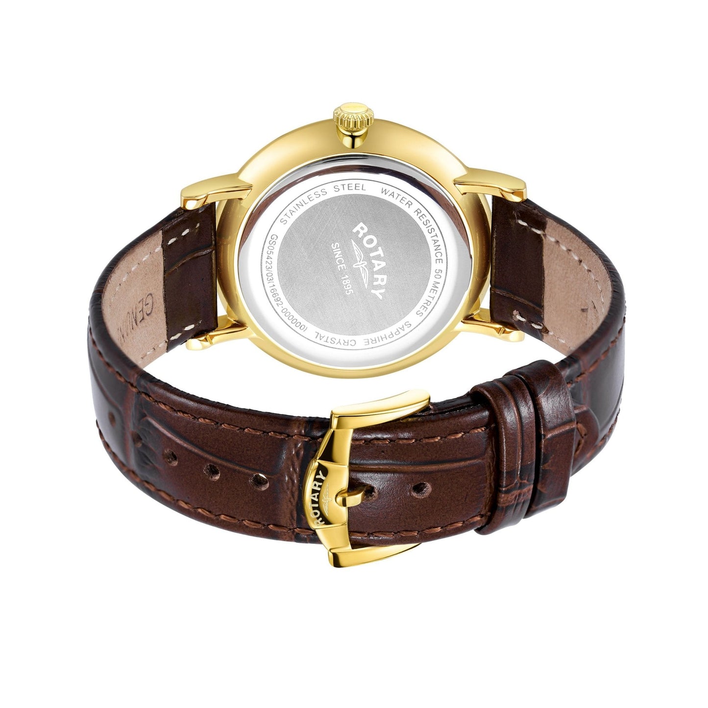 Gents Gold Tone Quartz Watch on Strap with Day & Date GS05423/03