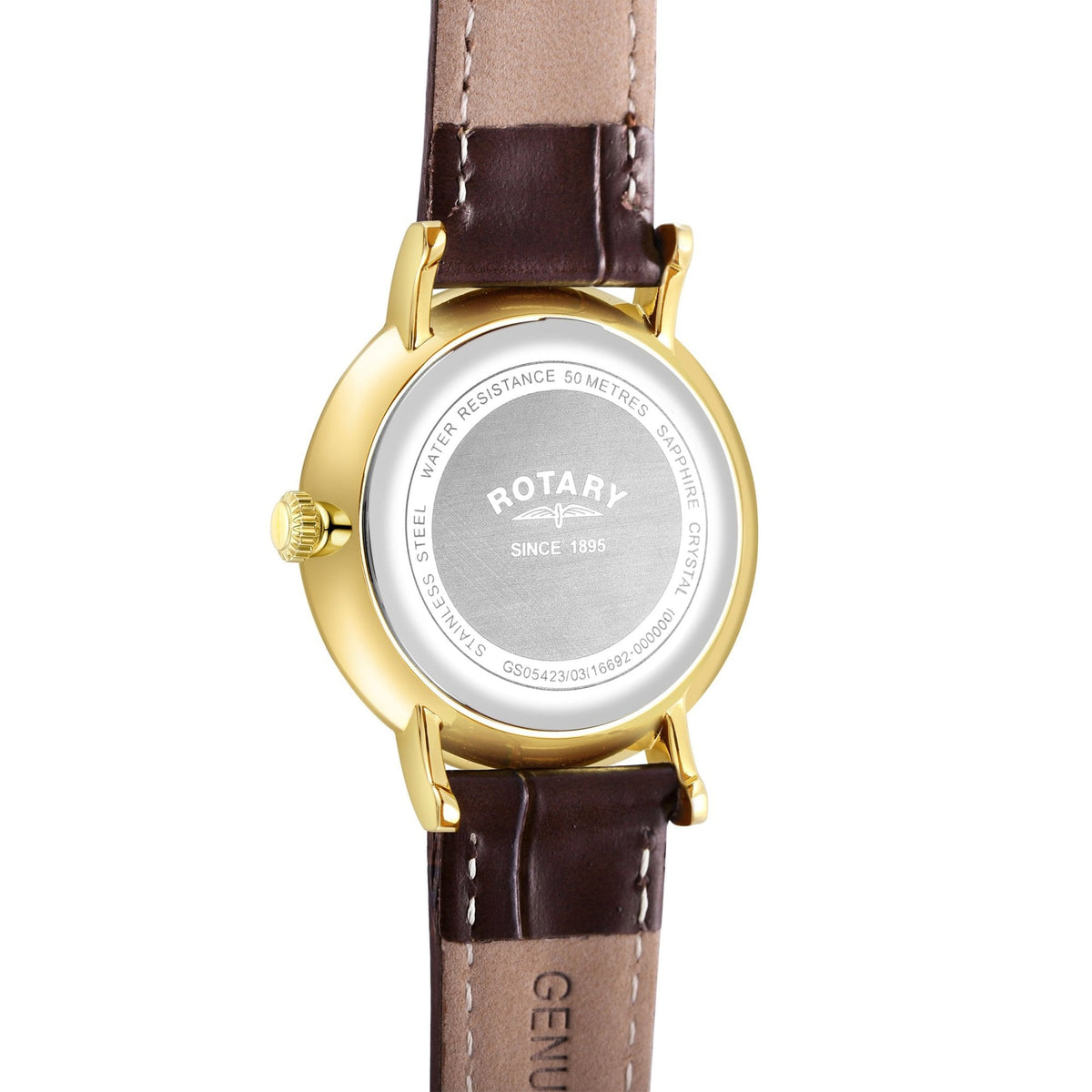 Gents Gold Tone Quartz Watch on Strap with Day & Date GS05423/03